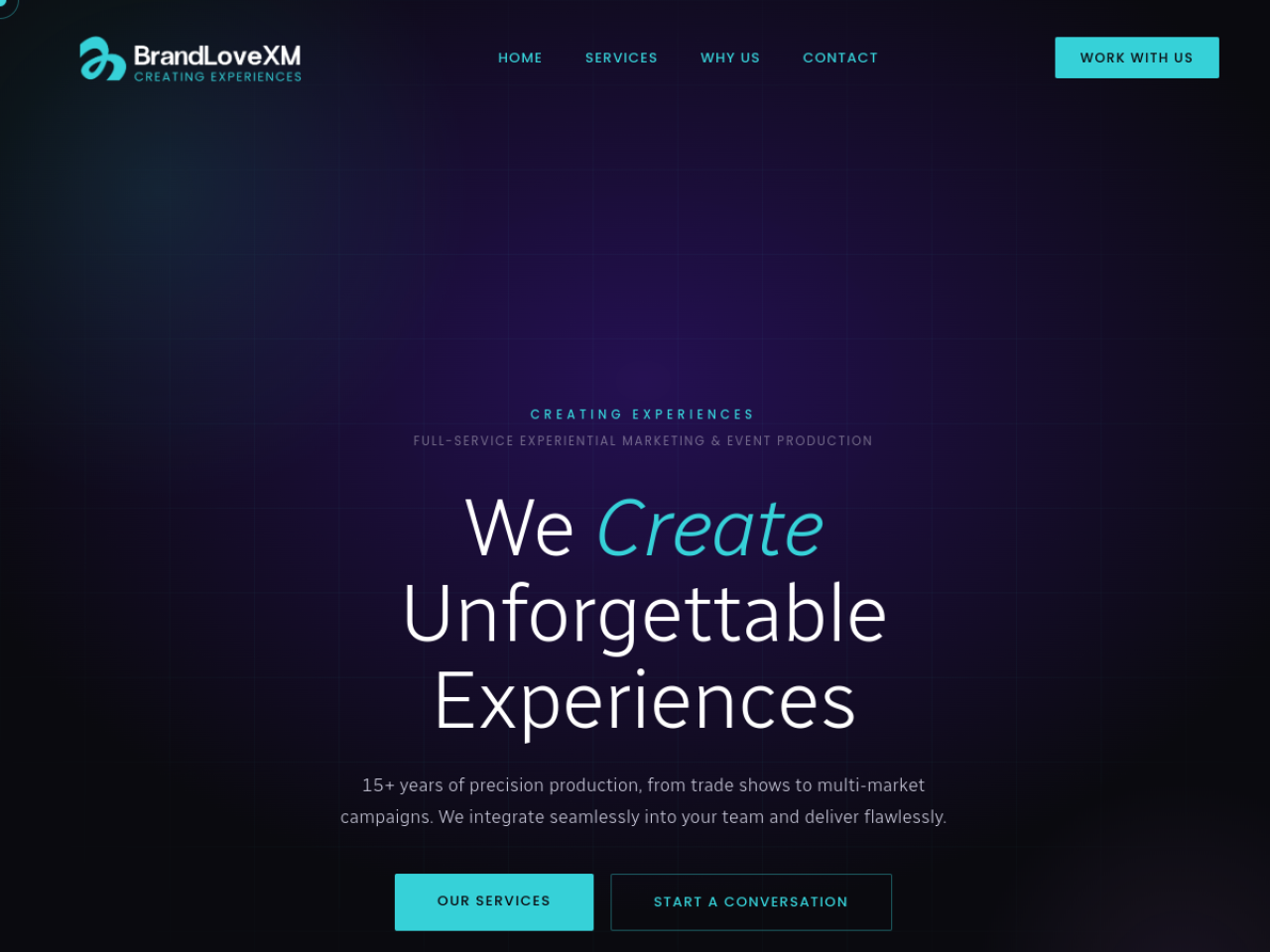 BrandLoveXM website preview