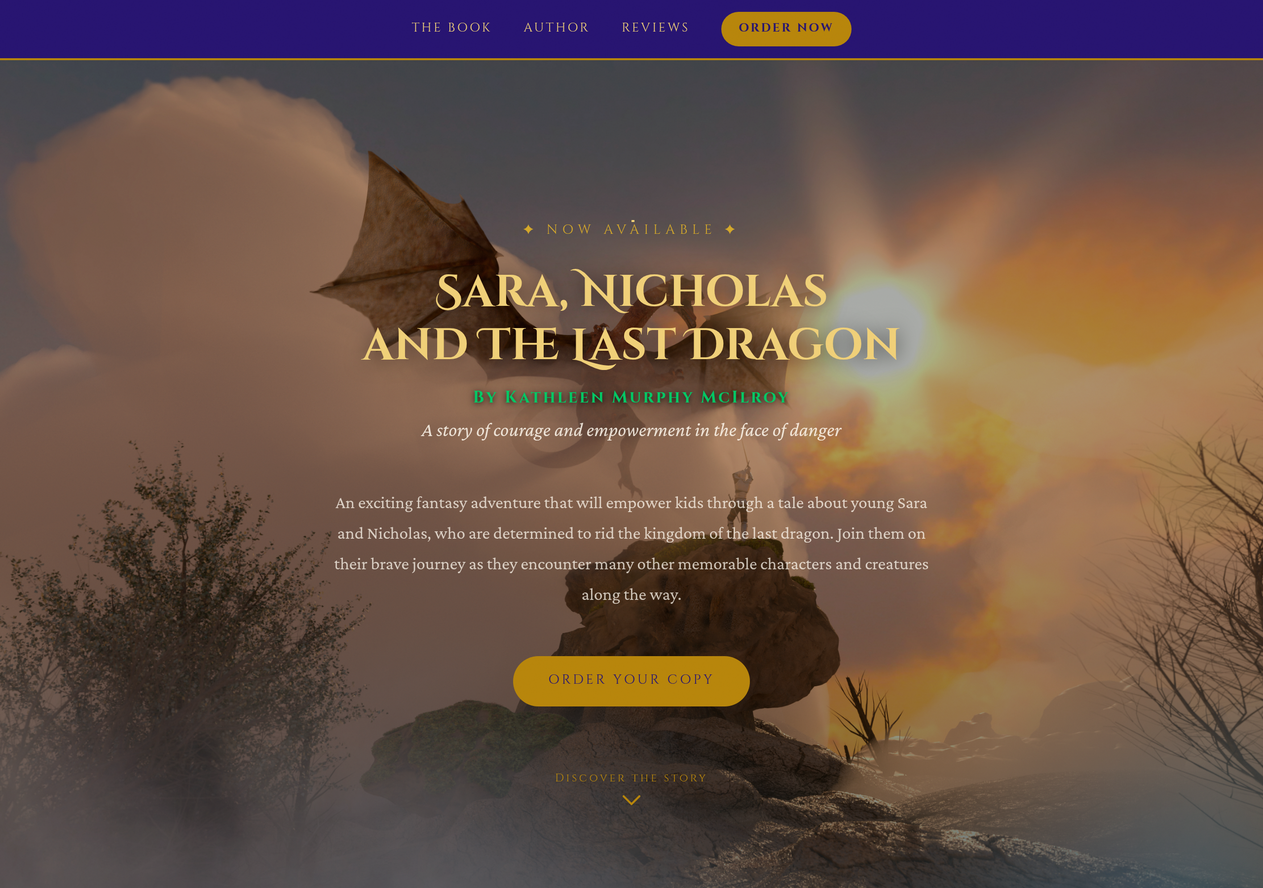 Sara Nicholas and the Last Dragon website preview